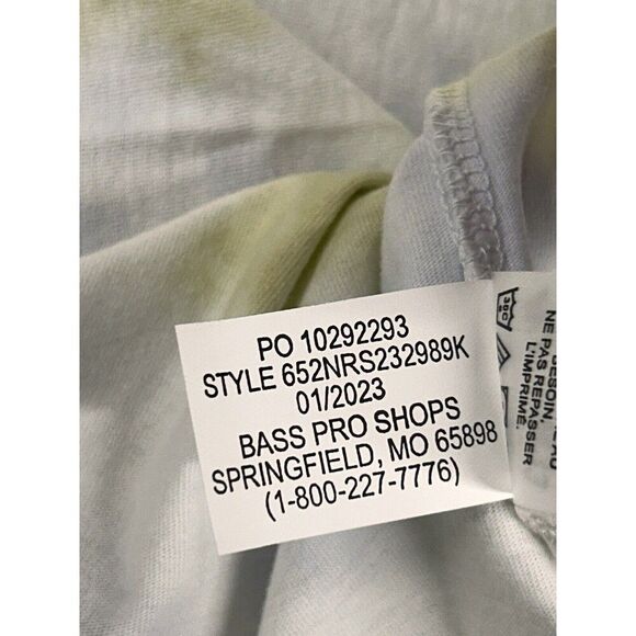 NWT Natural Reflections Hydrangea Green White Gray Tie Dye Tee 1X NEW 90's Y2K - Picture 9 of 10